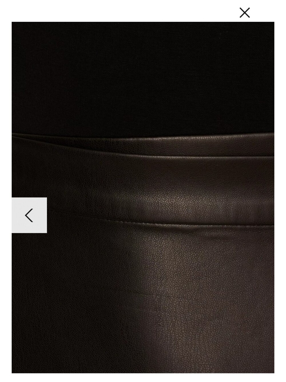 Adrianna Papell Ponte Faux Leather Dress, Black - Picture 6 of 12